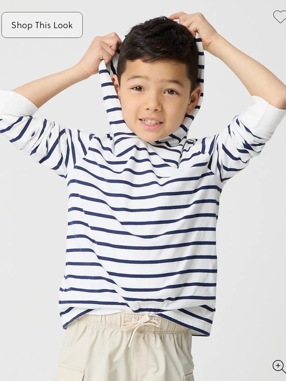 J Crew Crewcuts Boy’s Long Sleeve Jersey Hoodie